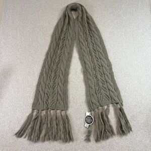 Wooden ships scarf georgina france gray soft gravel knit